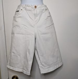 INC size 14 white denim shorts